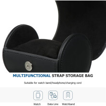 Kellojen säilytyslaatikko Yksinkertainen ja elegantti nahkainen kannettava korujen järjestäjä