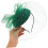 Fascia per capelli da sposa vintage con rete e fiocco per donna 4