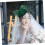 Fascia per capelli da sposa vintage con rete e fiocco per donna 6