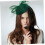 Fascia per capelli da sposa vintage con rete e fiocco per donna 7