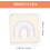 DIY Embroidery Coaster Kit Rainbow Light Beige Latch Hook Set with Cup Mat Materials 2