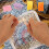 DIY Embroidery Coaster Kit Rainbow Light Beige Latch Hook Set with Cup Mat Materials 3