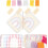 DIY Embroidery Coaster Kit Rainbow Light Beige Latch Hook Set with Cup Mat Materials 7
