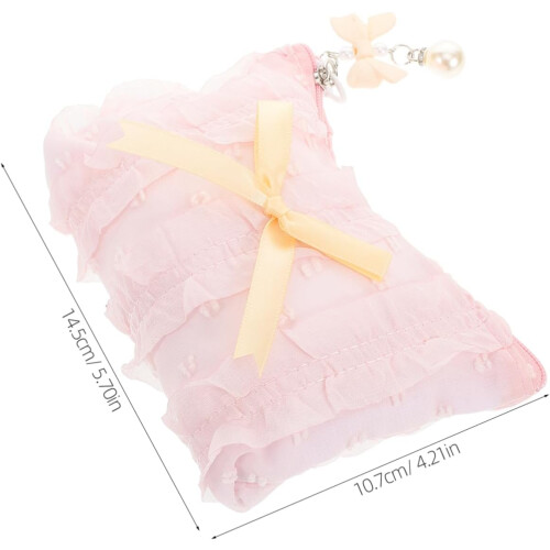Capacity Makeup Bag Bow Cute Polyester Travel Pouch for Portable Storage Organizer 1