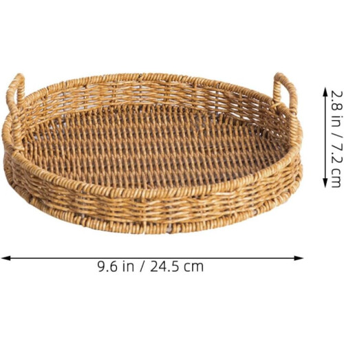 Panier de rangement tressé pour collations, grande capacité, polyvalent, style élégant et chic 1