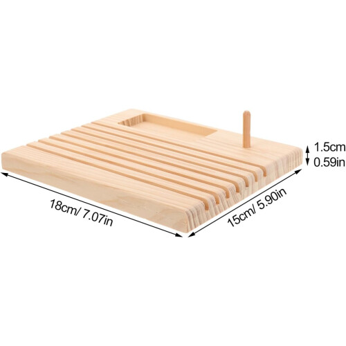 Puinen lankarullan pidike DIY-ompelutyökaluteline 1