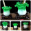 3 st antistatiska alkoholdispenserflaskor med tryckpump 180 ml blå plastflaskor 4