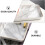 Multipurpose Ceramic Vanity Tray with Marble Pattern, Comfortable to Touch and Smooth Surface 3