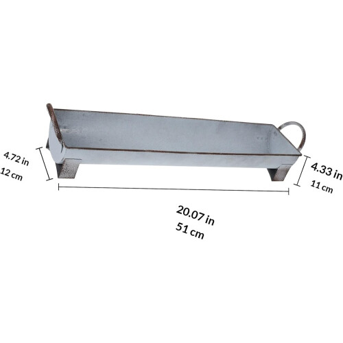 Bandeja multiusos para guardar objetos pequeños, rectangular de hierro con asa, diseño elegante y práctico. 1