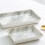 Multipurpose Ceramic Vanity Tray with Marble Pattern, Comfortable to Touch and Smooth Surface 7