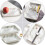 Multipurpose Ceramic Vanity Tray with Marble Pattern, Comfortable to Touch and Smooth Surface 8