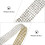 σειρών λευκή θερμαινόμενη κόλλα με στρας, ταινία με κρυστάλλινη λάμψη 8