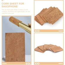 Saxophone and Clarinet Neck Cork Sheet for Repair Replacement Use, Lightweight and Easy to Use Cork Material Instrument Accessory