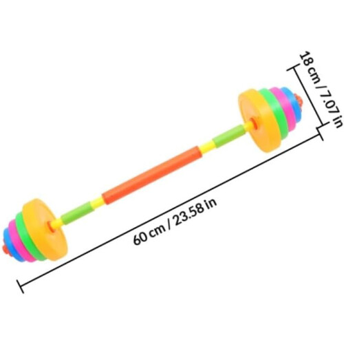 Adjustable Dumbbell Set Water-Fillable Weight, Lightweight Plastic Mini Barbell 1