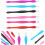 Set di 30 pezzi con forchetta per cuticole e raschietto per cuticole, multicolore, ideale per manicure. 4