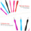 Set di 30 pezzi con forchetta per cuticole e raschietto per cuticole, multicolore, ideale per manicure. 7