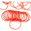 500 g elastische Gummibänder zum Zusammenbinden von Gemüse, dehnbar, Küchenpackung, rot, Gemüsegummi 2