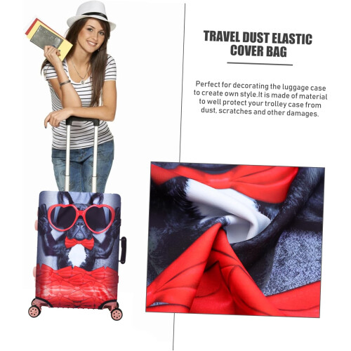 Gepäckhülle, Trolley-Koffer-Schutzhülle, elastische Polyester-Kofferschutzhülle 1