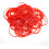 500 g elastische Gummibänder zum Zusammenbinden von Gemüse, dehnbar, Küchenpackung, rot, Gemüsegummi 4