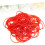500 g elastische Gummibänder zum Zusammenbinden von Gemüse, dehnbar, Küchenpackung, rot, Gemüsegummi 7