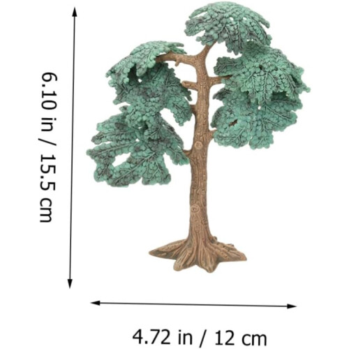 Lifelike Artificial Tree Model with Fine Workmanship, Green Plastic Simulation Scenery Model Tree 1