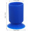 Runder Stiftehalter mit Silikon-Saugnapf, blau 2
