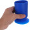 Runder Stiftehalter mit Silikon-Saugnapf, blau 3