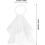 Voal de mireasă din tifon, elegant, cu model floral artificial, alb 2