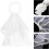 Voal de mireasă din tifon, elegant, cu model floral artificial, alb 7