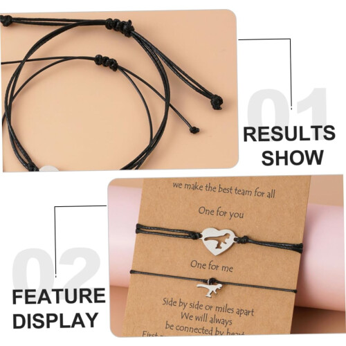 Mutter-Armband-Set, Knotenarmband, Muttertagsgeschenk für Jungen und Mädchen
