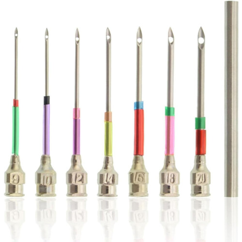 18Pcs Embroidery Punch Needle Set with Replaceable Crewel Needles and Rubber Handles Plum-Shaped Threaders 2