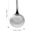 Silver Stainless Steel Tofu Scoop Ladle Multi-Functional Kitchen Serving Spoon 2
