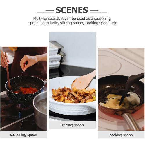 Silver Stainless Steel Tofu Scoop Ladle Multi-Functional Kitchen Serving Spoon 2