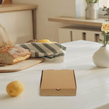 10 cutii de pizza din hârtie kraft, cutii de depozitare pentru pizza, 15 cm, pentru depozitare la pachet
