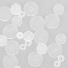 30 stuks oorbelstoppers voor hangende oren, plastic achterkantjes met een gat van 1,2 mm