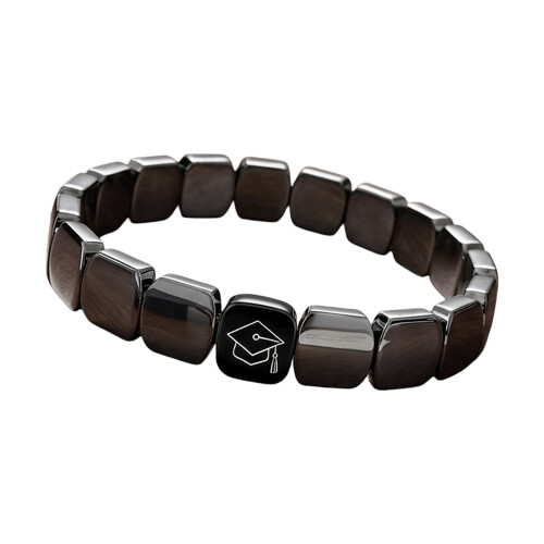 Classical 2026 Grad Year Stretch Wrist Band Hematite-Black