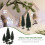 15pcs Miniature Landscape Model Trees for Crafts Plastic Fake Pine Trees 7