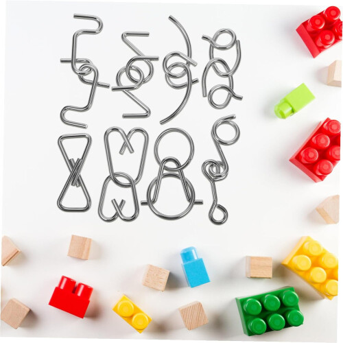 Interlock Metal Puzzle for Adults Material Brain Teaser Educational Game 2