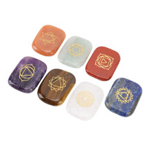 7-teiliges Runenstein-Set aus Kristall für Yoga-Meditation