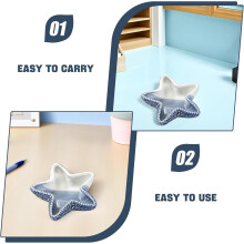 Blue Ceramic Sea Star Decorative Tray Multi-Purpose Storage Plate