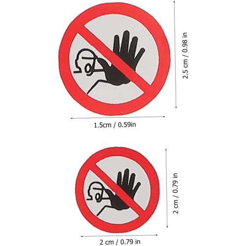 20 selbstklebende Warnschilder „Zutritt verboten“, 1
