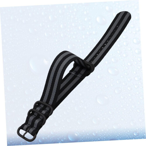 Nylon Canvas Watch Strap Stripe for Smartwatch Replacing Band Adjustable Wrist Strap Alternative 2