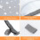 2pcs Mini Ironing Plate Handheld Ironing Board Space-Saving Foldable Polyester Mesh Sponge Travel Home Use 3