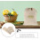 4 Pcs Drawstring Bread Bags Flax Material Compact Delicate Design Green Color Safe 3