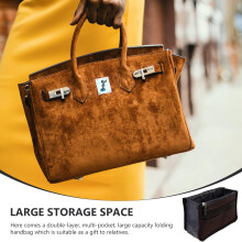 2 bolsas de almacenamiento plegables portátiles de gran capacidad para forro de bolsa de viaje, organizador útil para artículos de aseo.