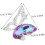 Décorations pour ongles nœud papillon gothique étoile strass violet 2