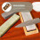 Bamboo Sharpening Stone Base with Non-Slip Rubber Bottom Khaki Storage Holder Smooth Surface 6