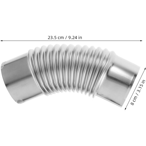 45-Grad-Ofenrohrbogen, 45-Grad-Bogenkonstruktion, Edelstahl 1