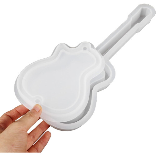 Silicone Epoxy Mold for Jewelry Box Casting Set Crystal Guitar Shape Mold 2