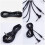 2pcs Electric Guitar Audio Cable Copper Oxidation Resistant Long Use Time Black Right Angle Connector 3